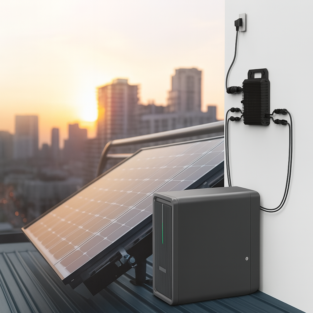 Speicherbatterie für Balkonkraftwerke – 2,24 kWh Kapazität, erweiterbar, wetterfest