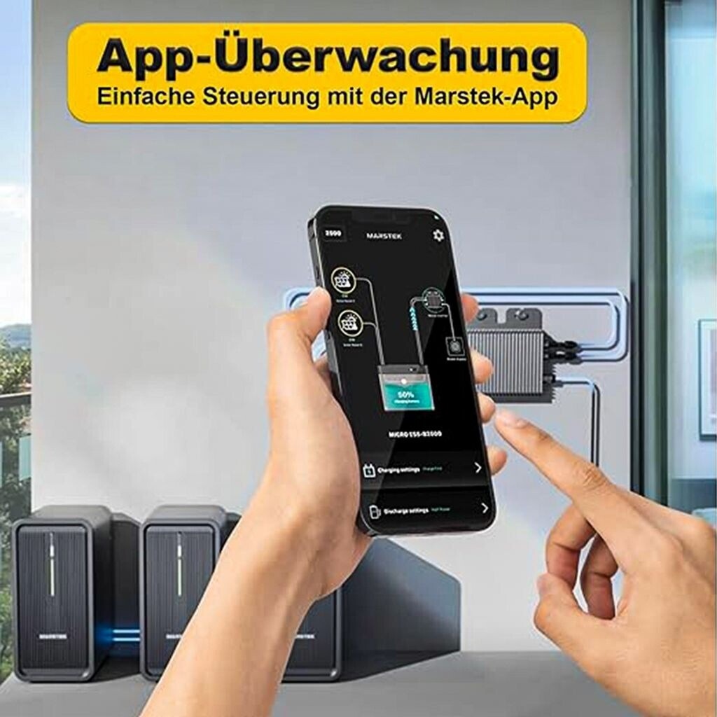 Speicherbatterie für Balkonkraftwerke – 2,24 kWh Kapazität, erweiterbar, wetterfest